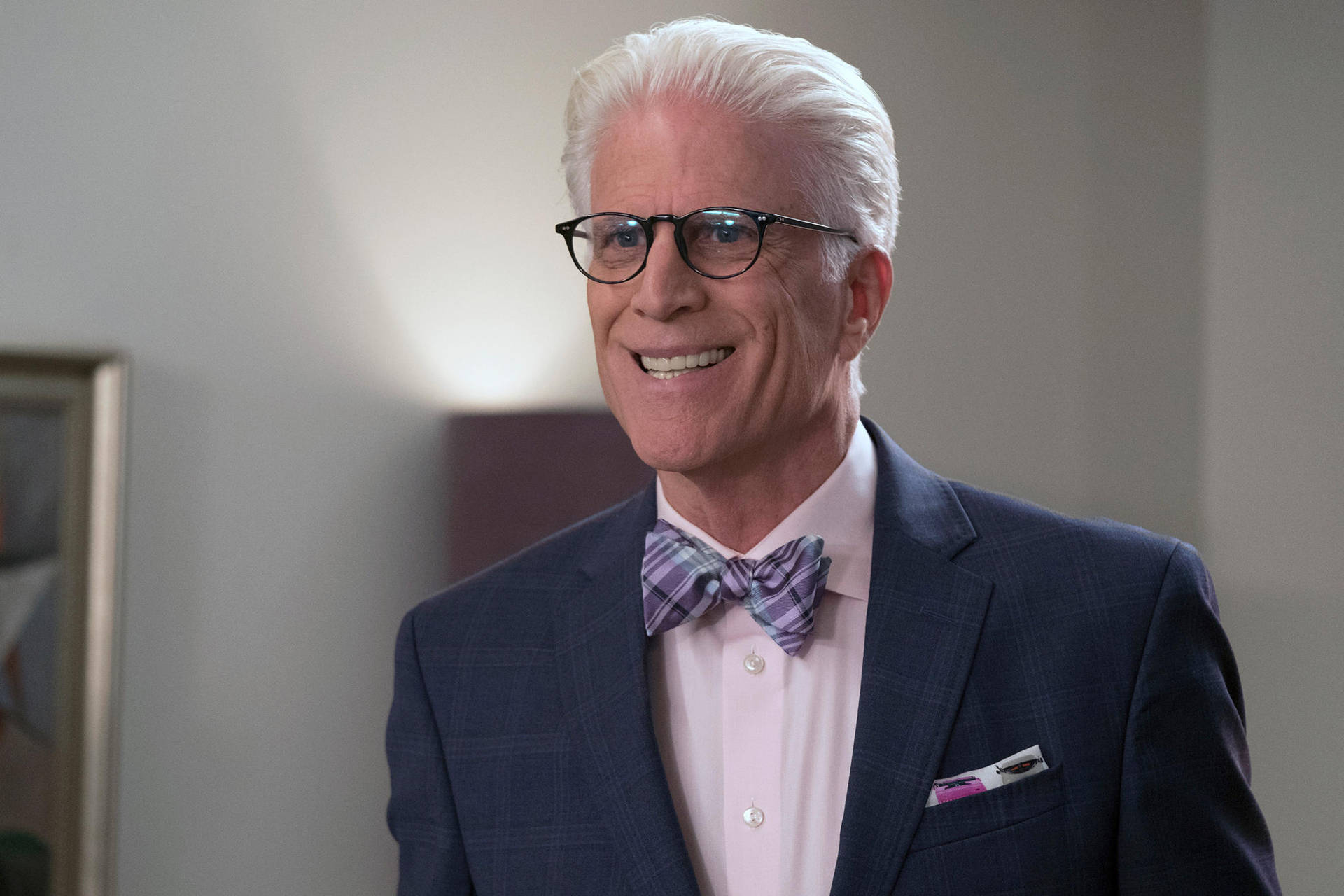 The Good Place Michael In A Suit Background