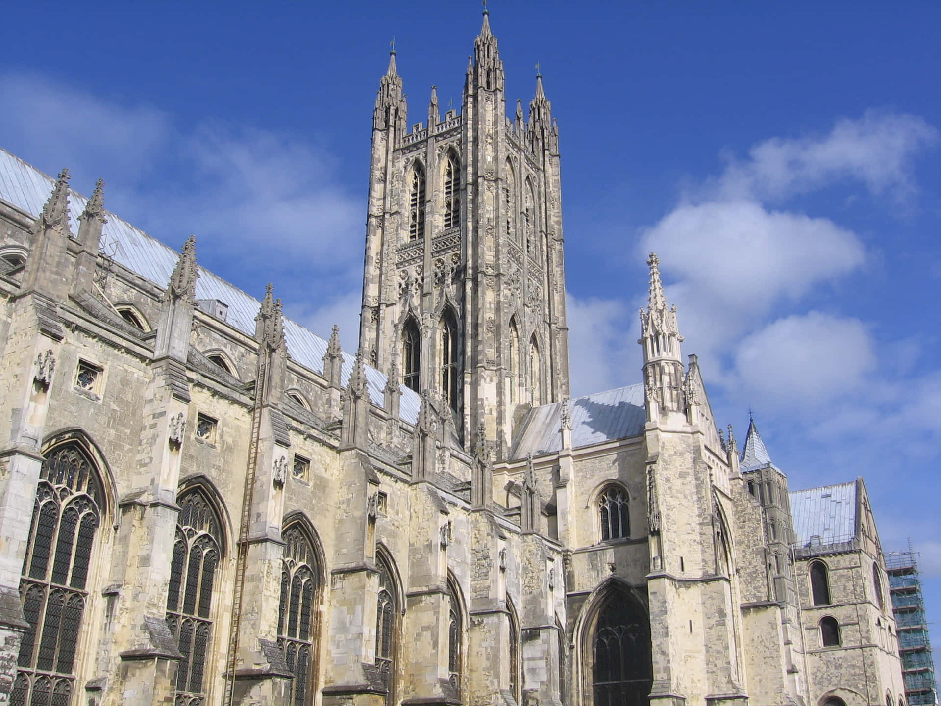 The Gothic Exteriors Of Canterbury Cathedral