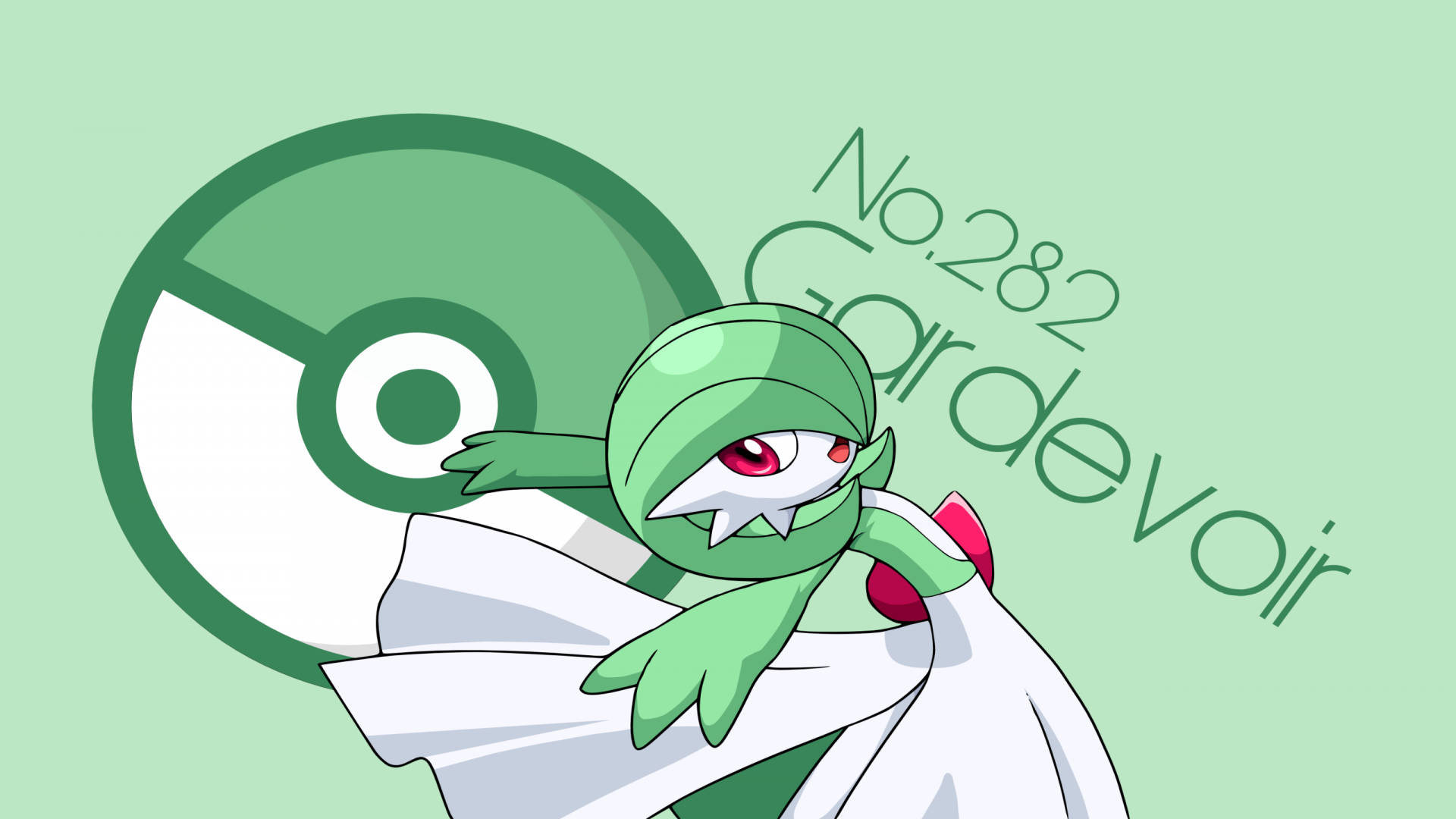 The Graceful Gardevoir Stands Ready To Help Its Trainer In The Pokemon World. Background