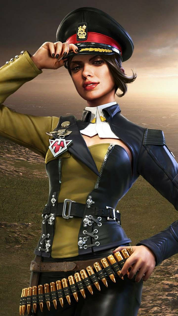 The Graceful Gunslinger, Paloma In Free Fire Game Background
