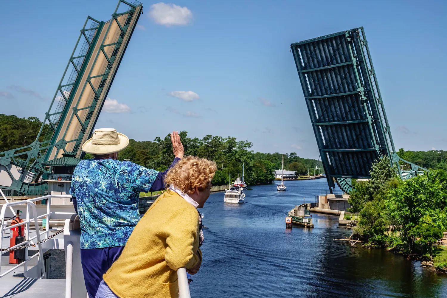 The Great Bridge In Chesapeake Background