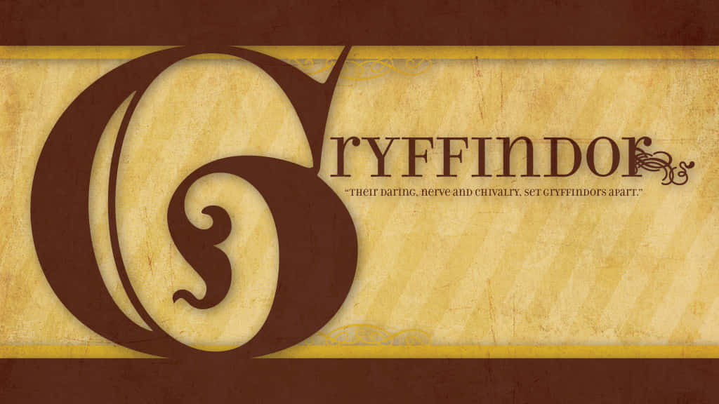 The Great Hall In Hogwarts, Home Of The Gryffindor House Background