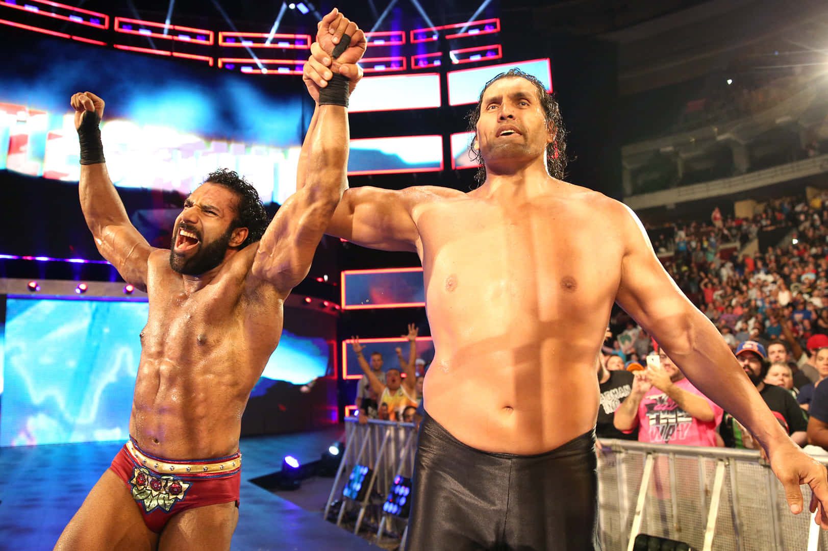 The Great Khali Dominating Wwe Battleground 2017 Background