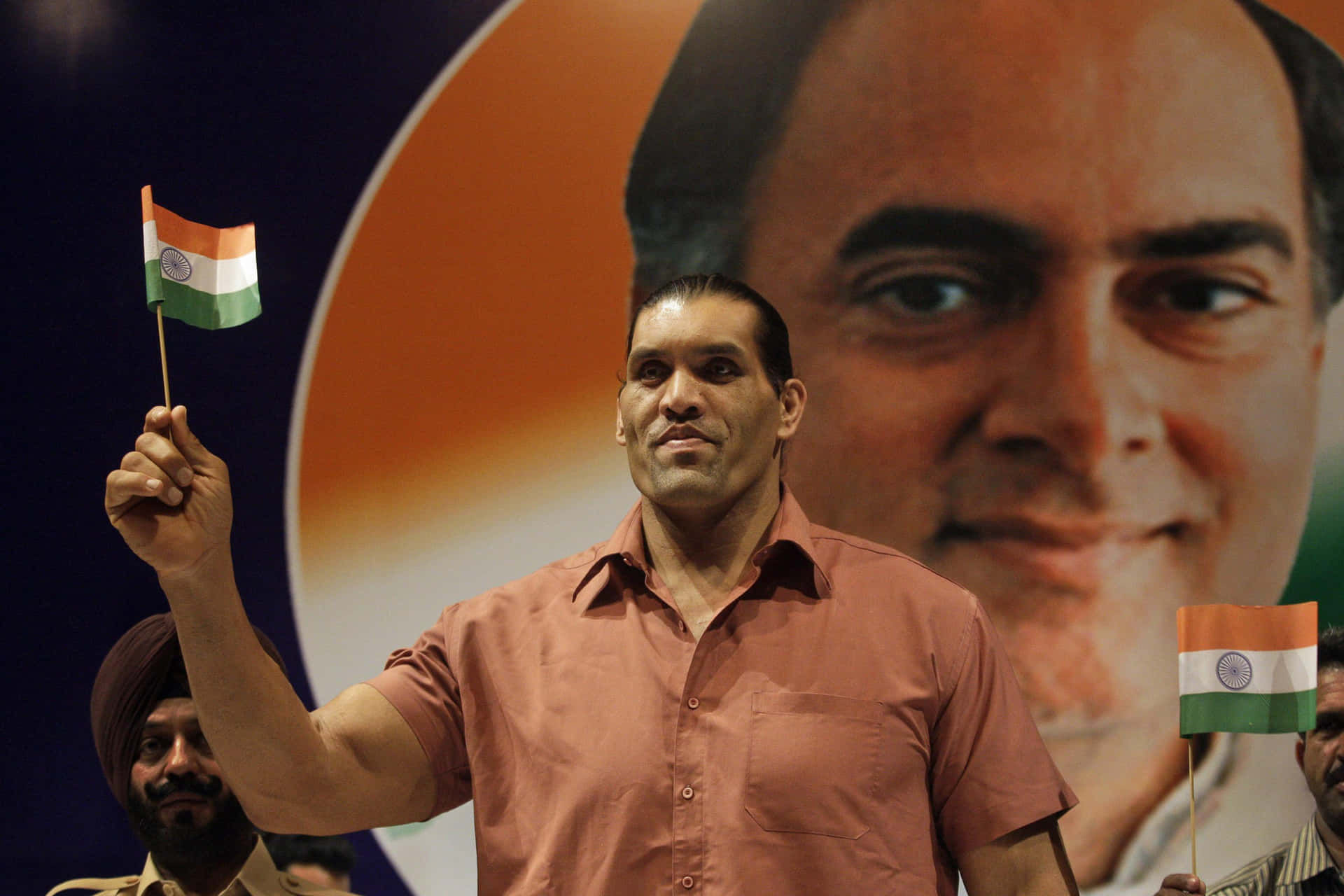 The Great Khali Standing Tall At The 2010 Bravery Awards Background