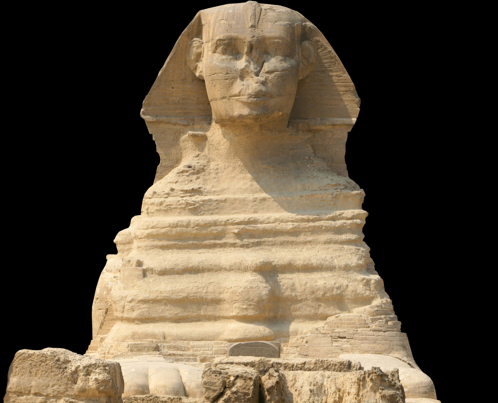 The Great Sphinx With A White Background Background