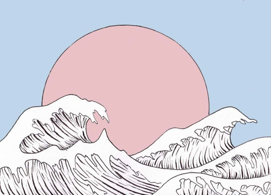 The Great Wave Off Kanagawa Background