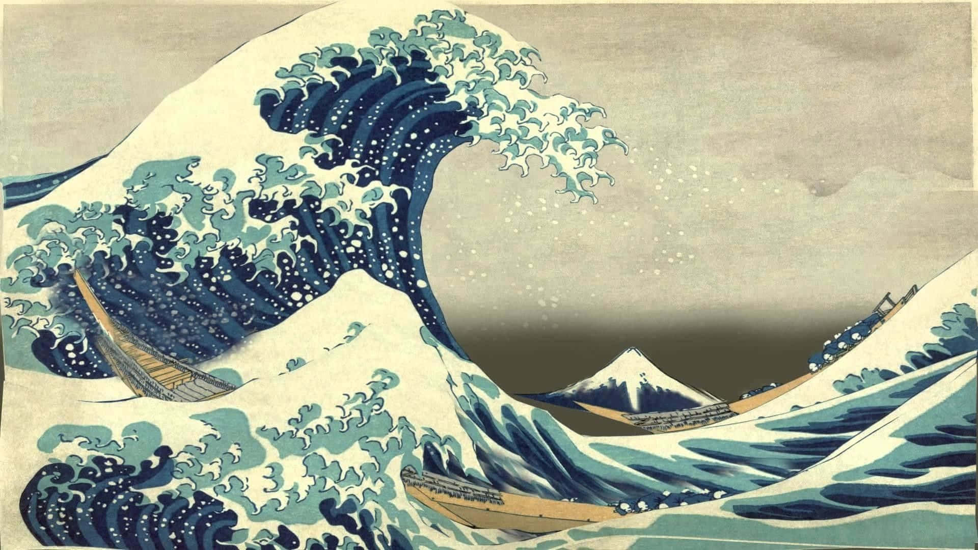 The Great Wave Vintage Style Print