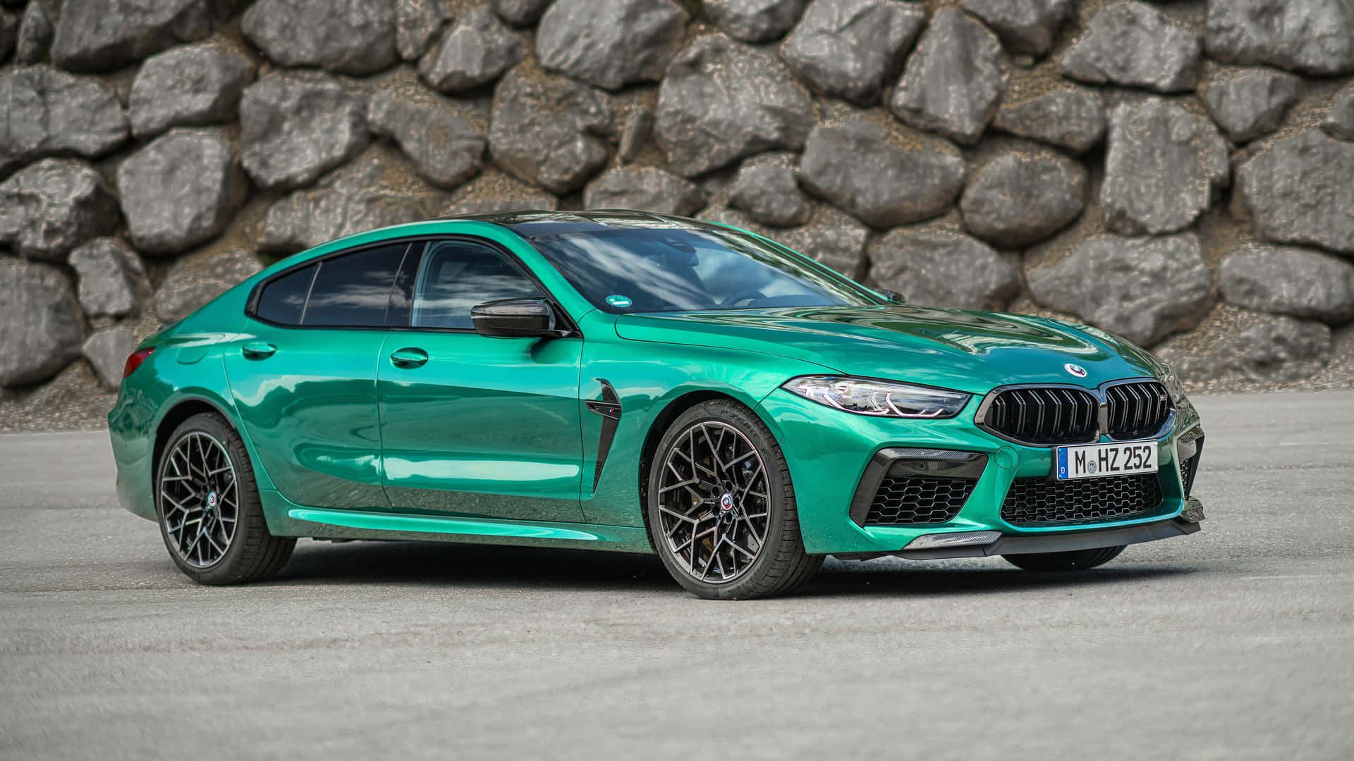 The Green Bmw M8 Gran Coupe Background