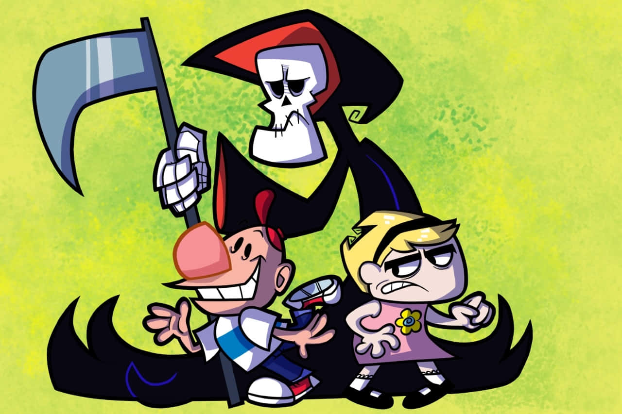 The Grim Adventures Of Billy And Mandy - Friends Unite Background