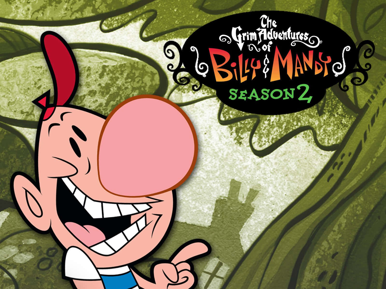 The Grim Adventures Of Billy And Mandy Main Characters In Action Background