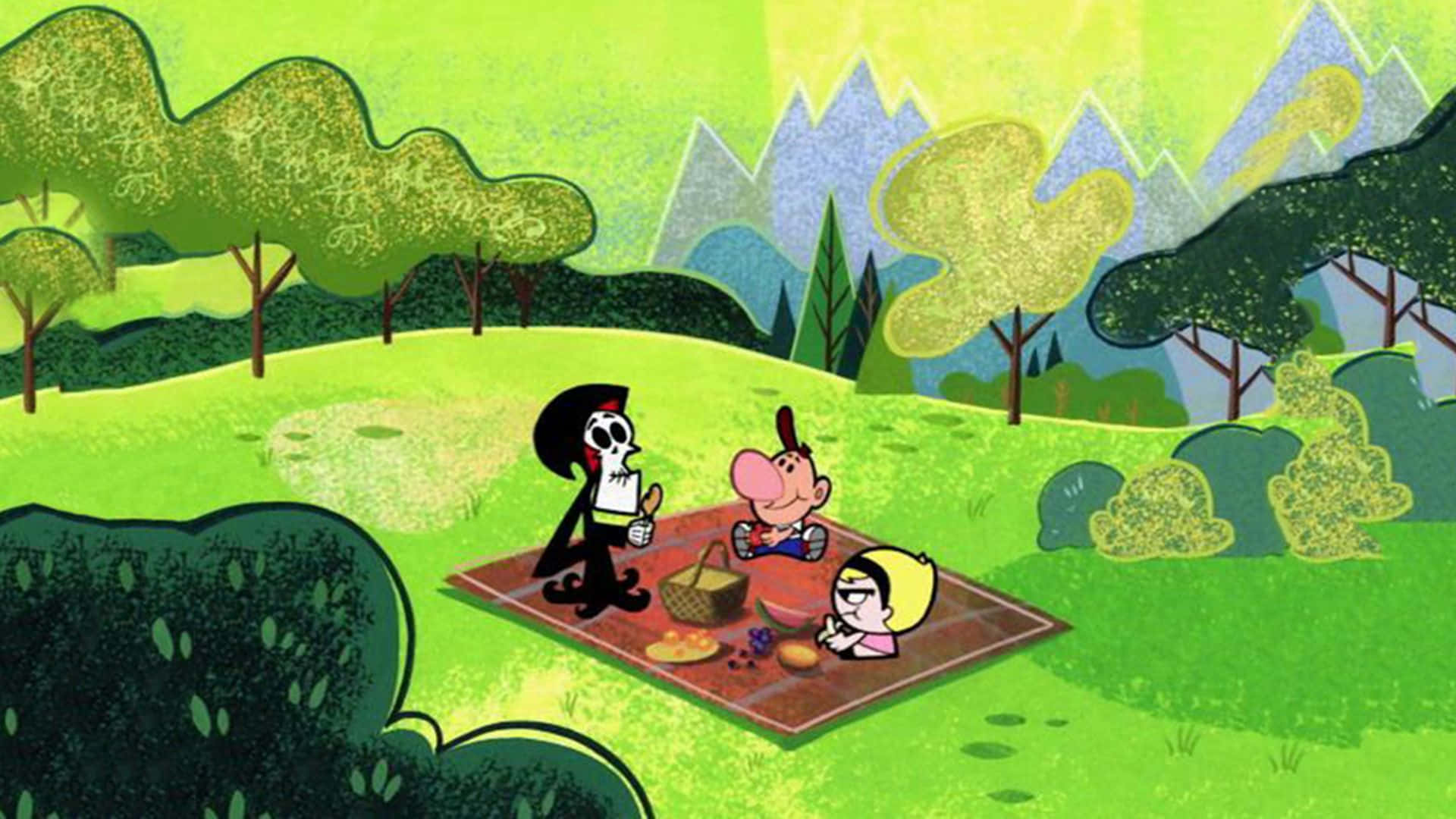 The Grim Adventures Of Billy And Mandy - Main Characters Wallpaper Background