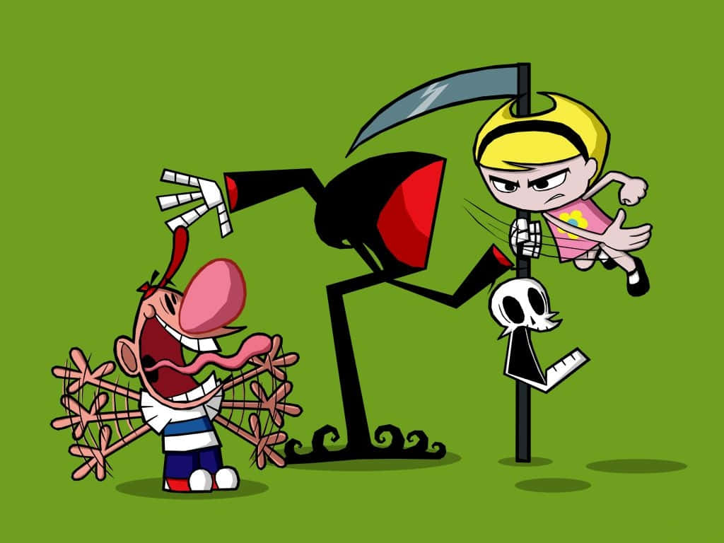 The Grim Adventures Of Billy And Mandy - Whacky And Spooky Characters Background