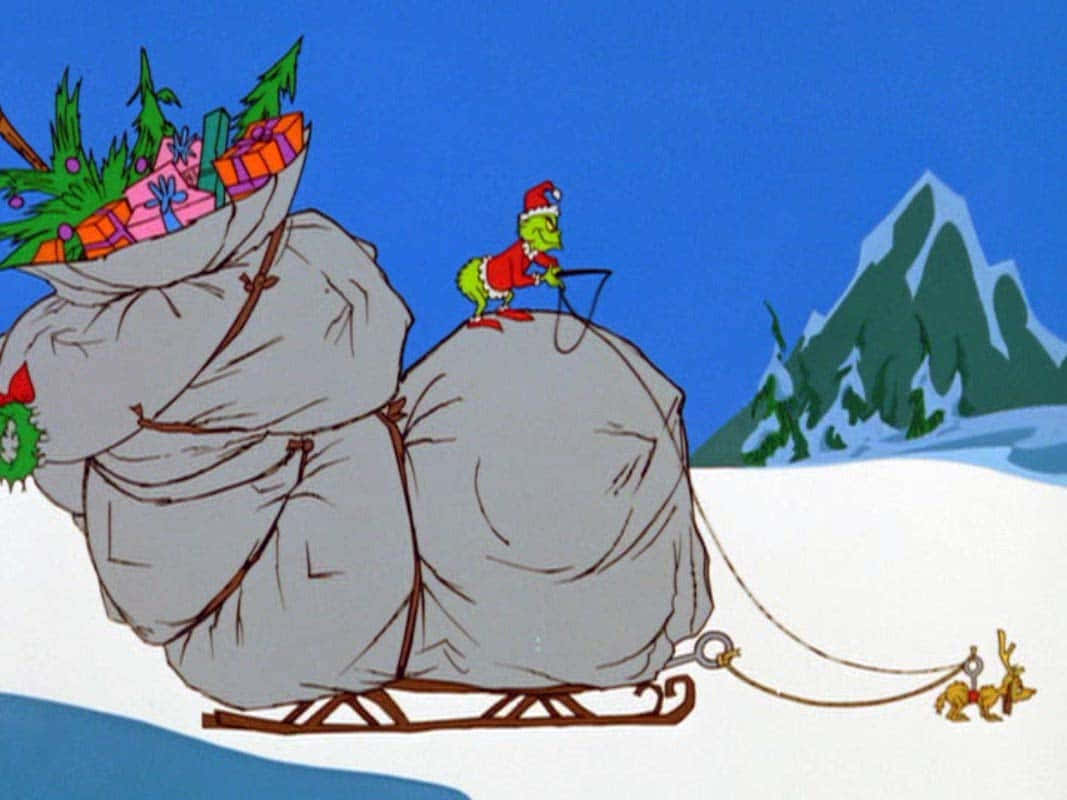The Grinch And His Sleigh Background