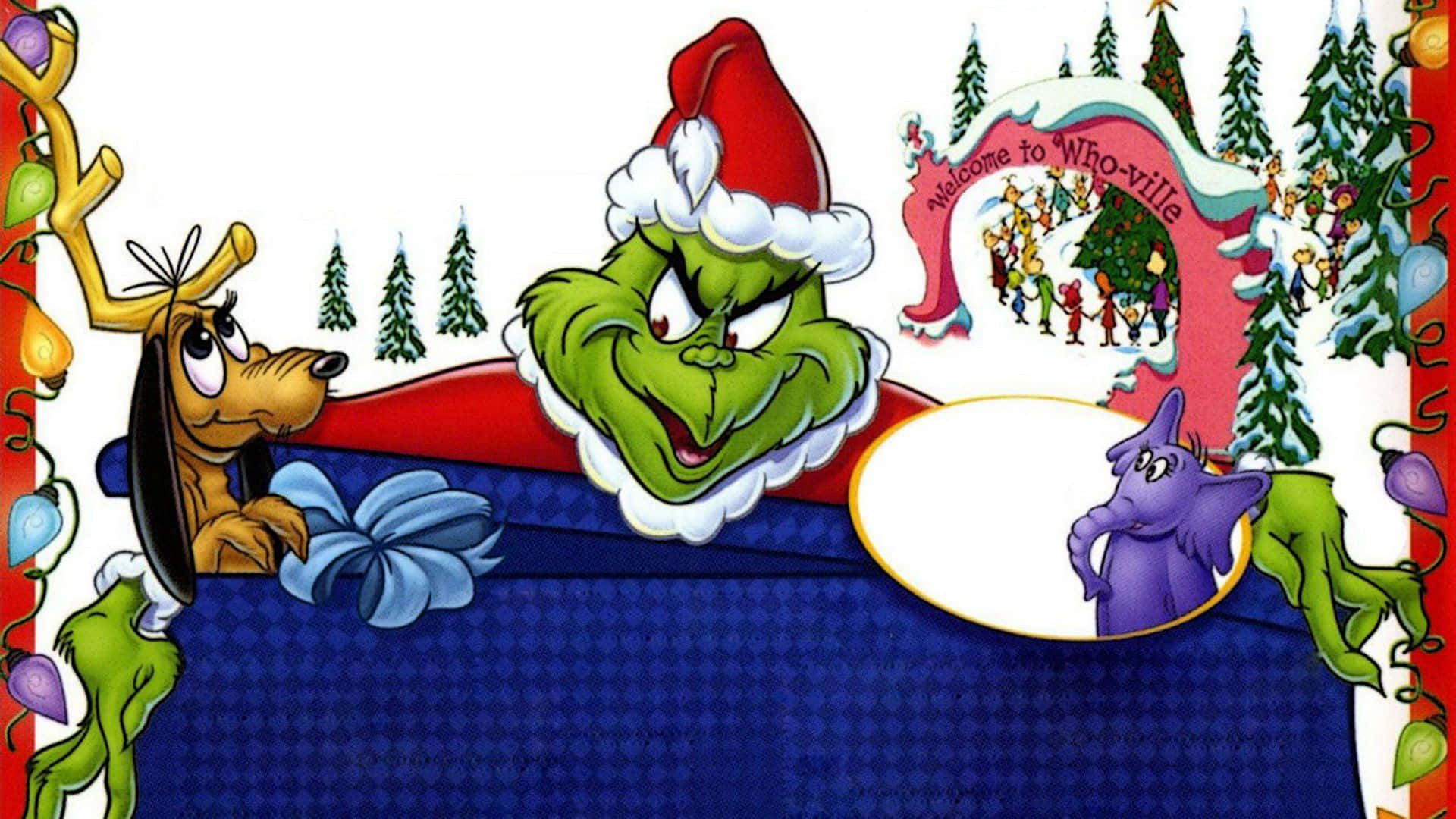The Grinch Christmas Card Background