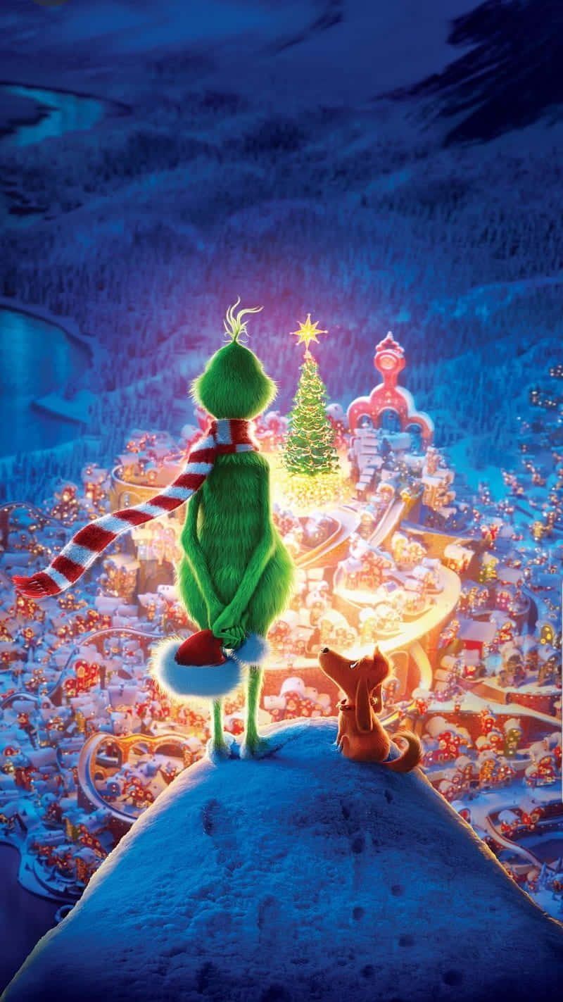 The Grinch Christmas Movie Poster Background