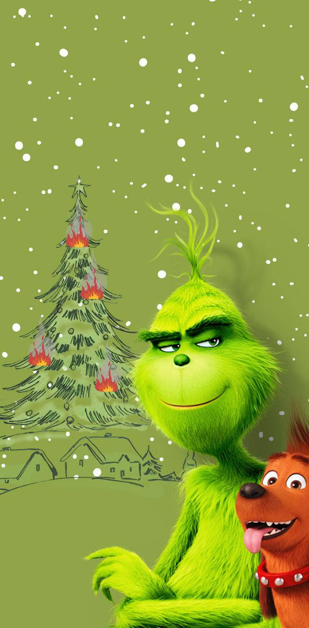 The Grinch Green Backdrop