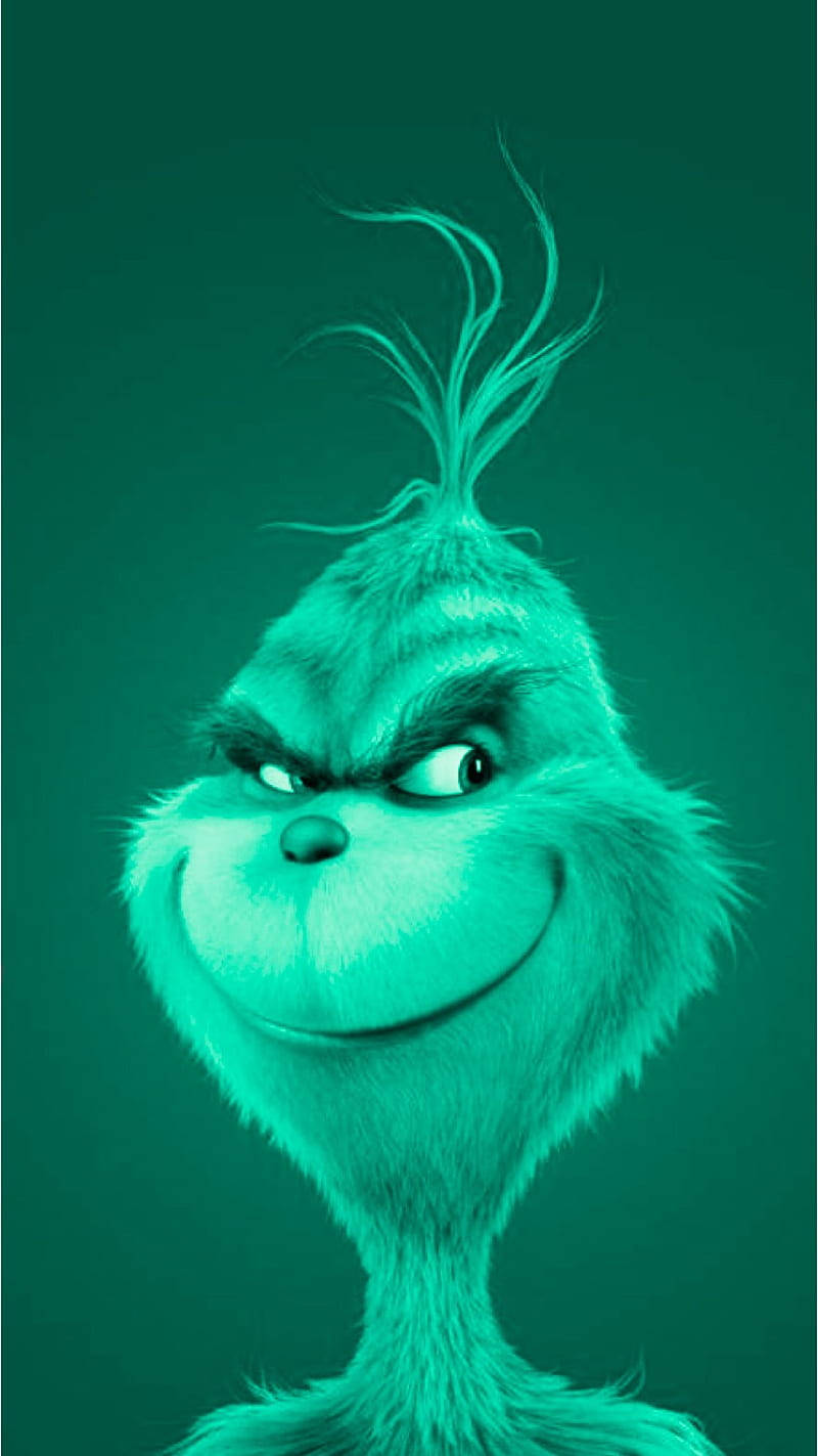 The Grinch Green Background