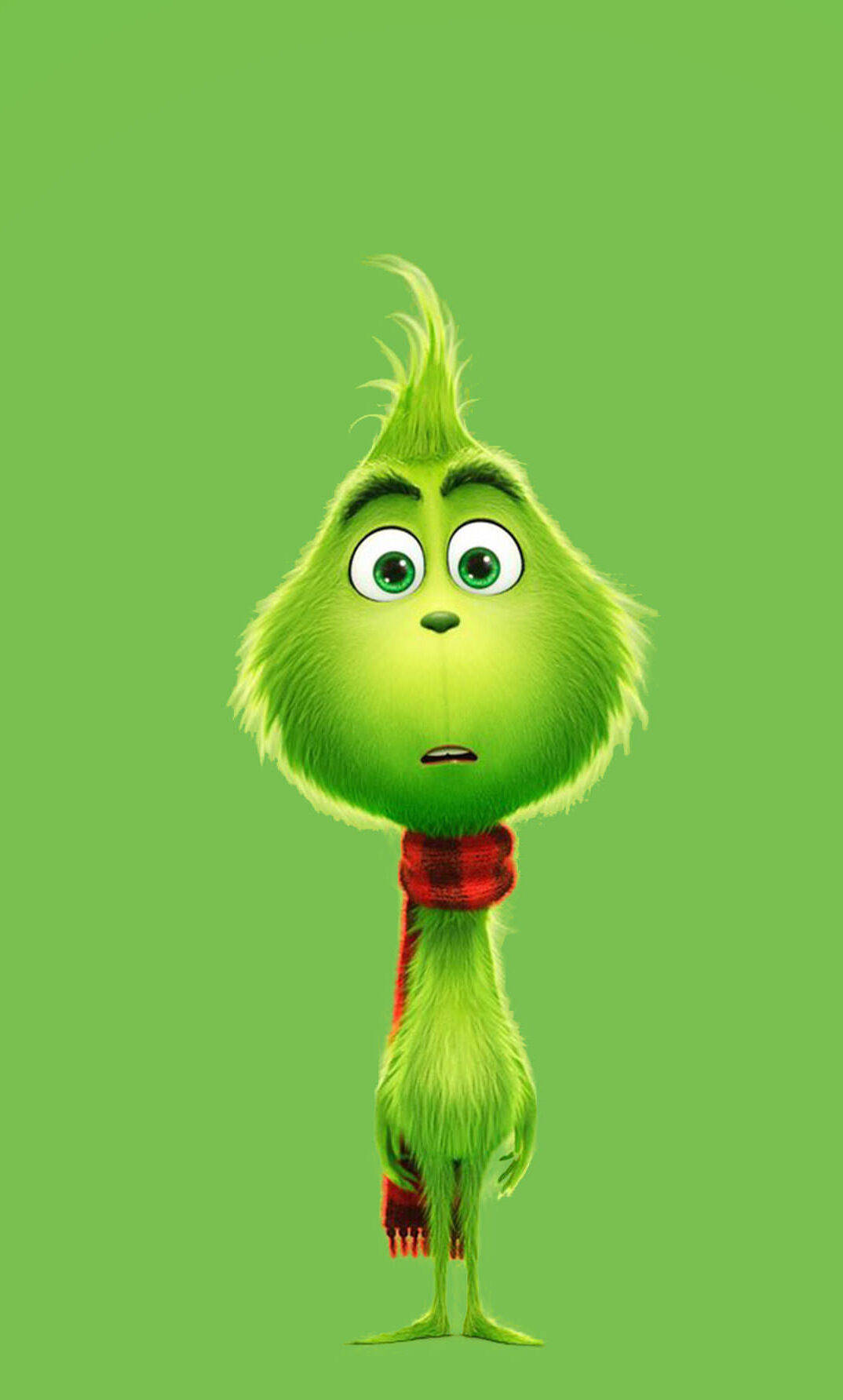 The Grinch Red Scarf Background