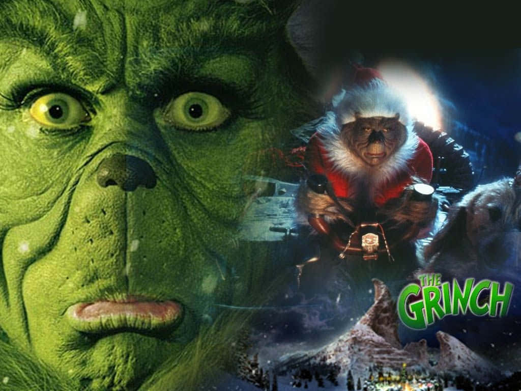 The Grinch Wears His Heart On His Sleeve This Christmas Background