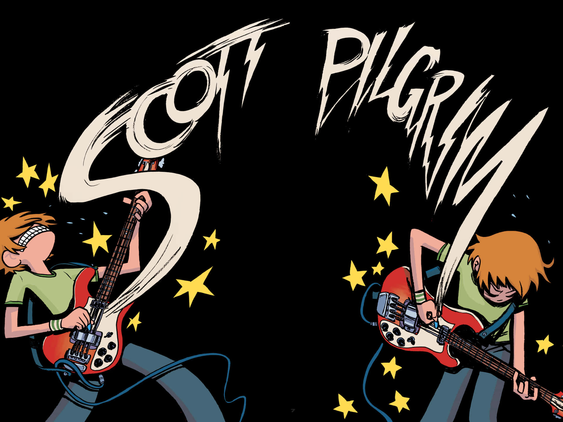 The Guitar Of Scott Pilgrim Background