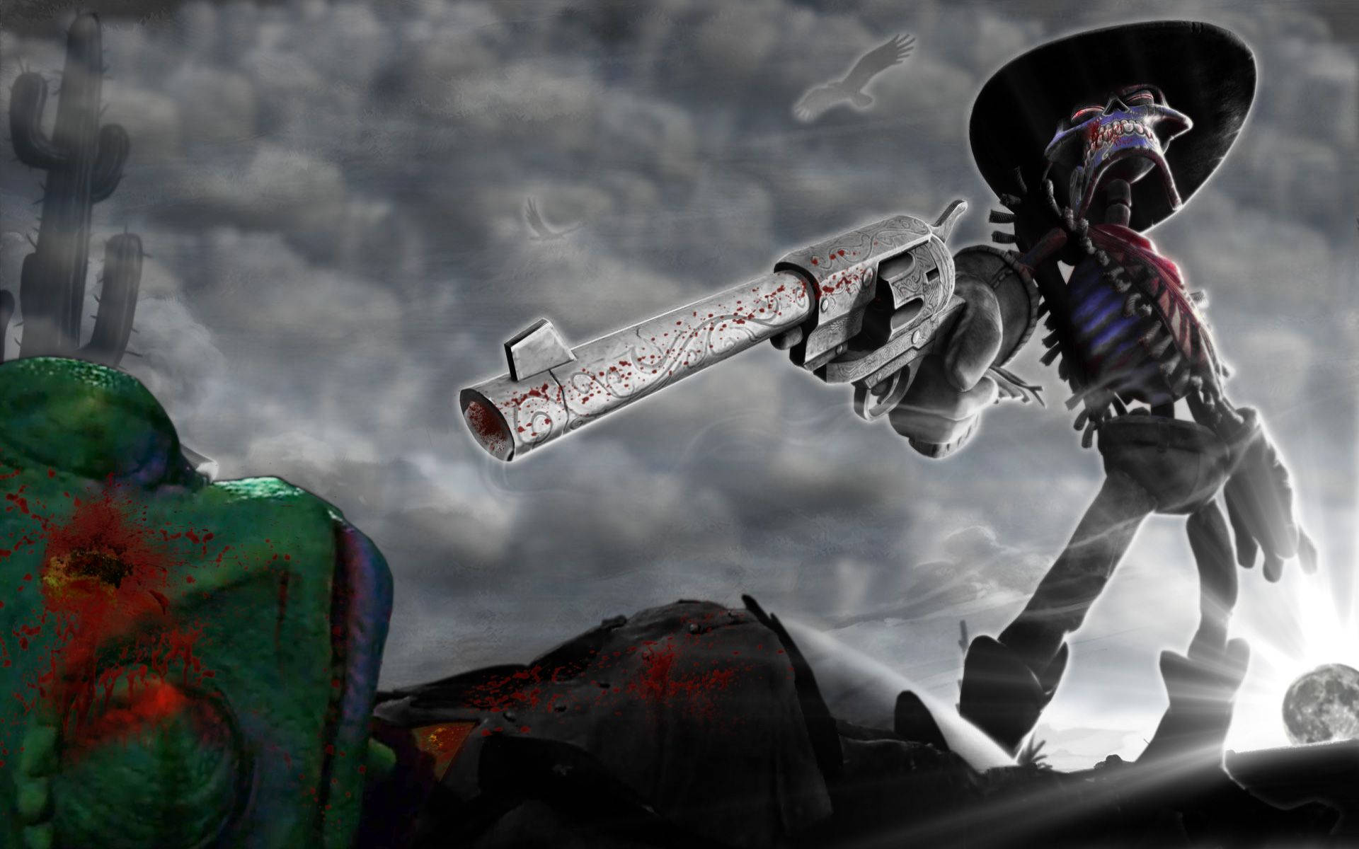 The Gunstringer Vs Rango Background