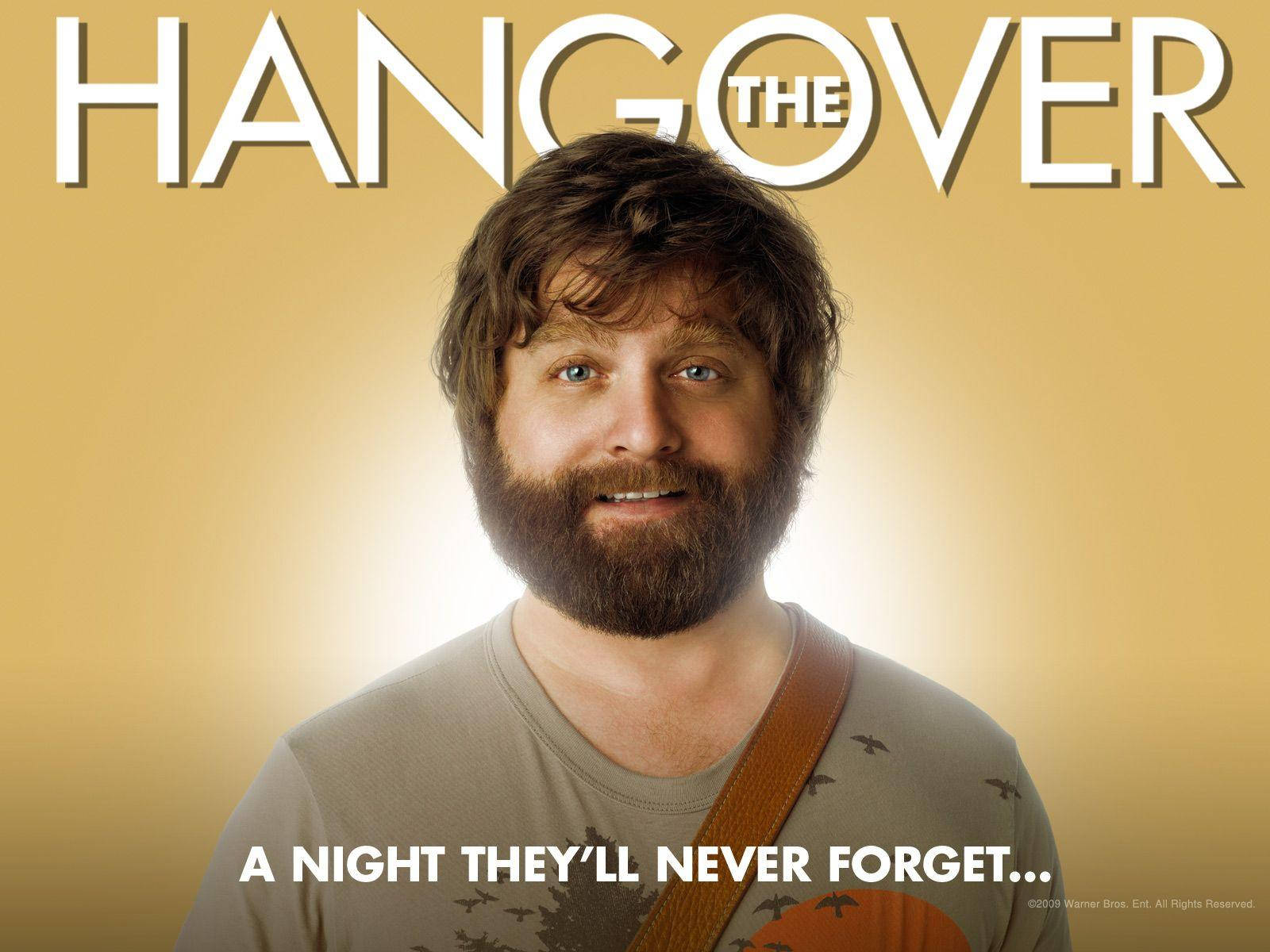 The Hangover Movie Poster Zach Galifianakis Alan Background