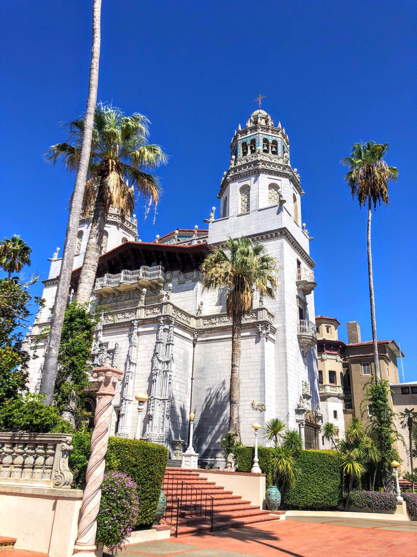 The Hearst Castle From The Esplanade Background