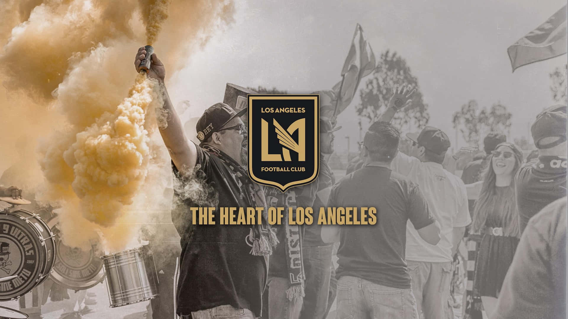 The Heart Of Los Angeles Fc Digital Art Background