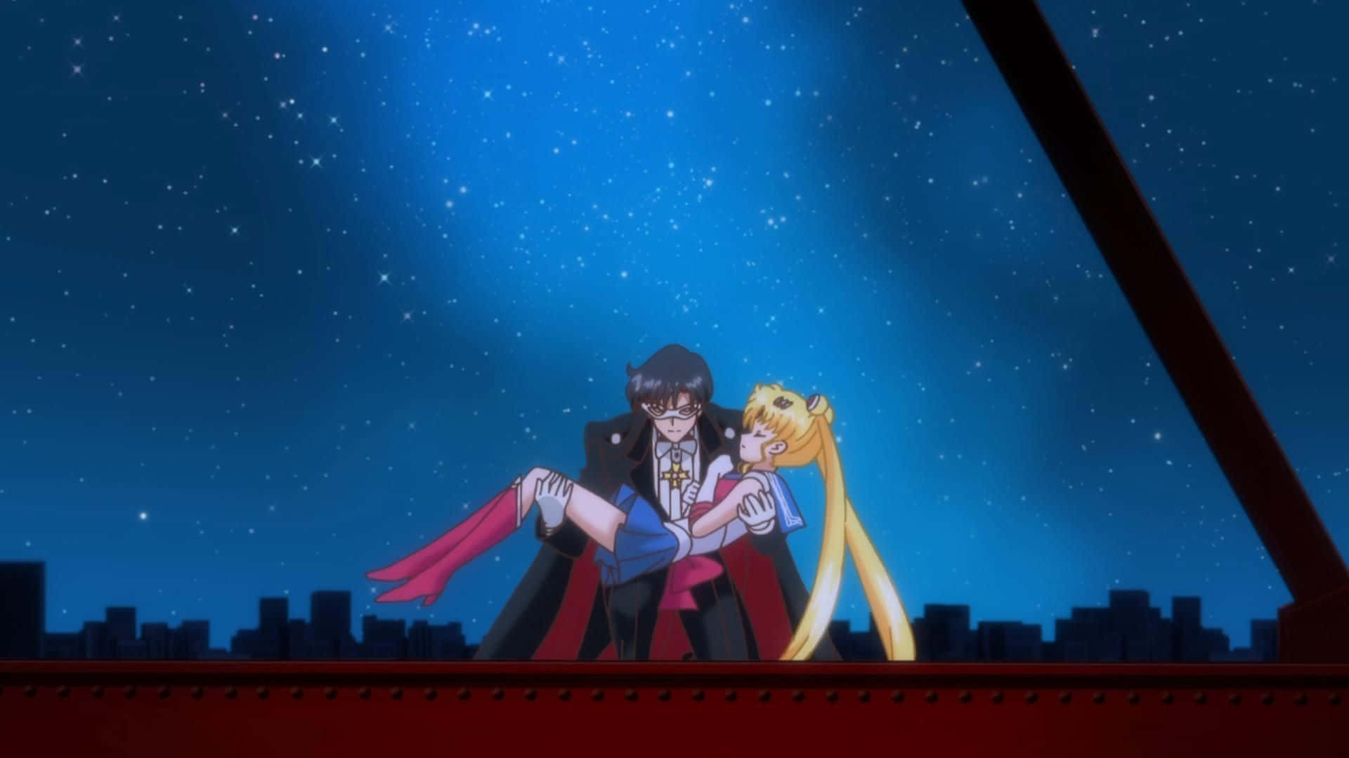 The Hero Of Crystal Tokyo - Tuxedo Mask Background