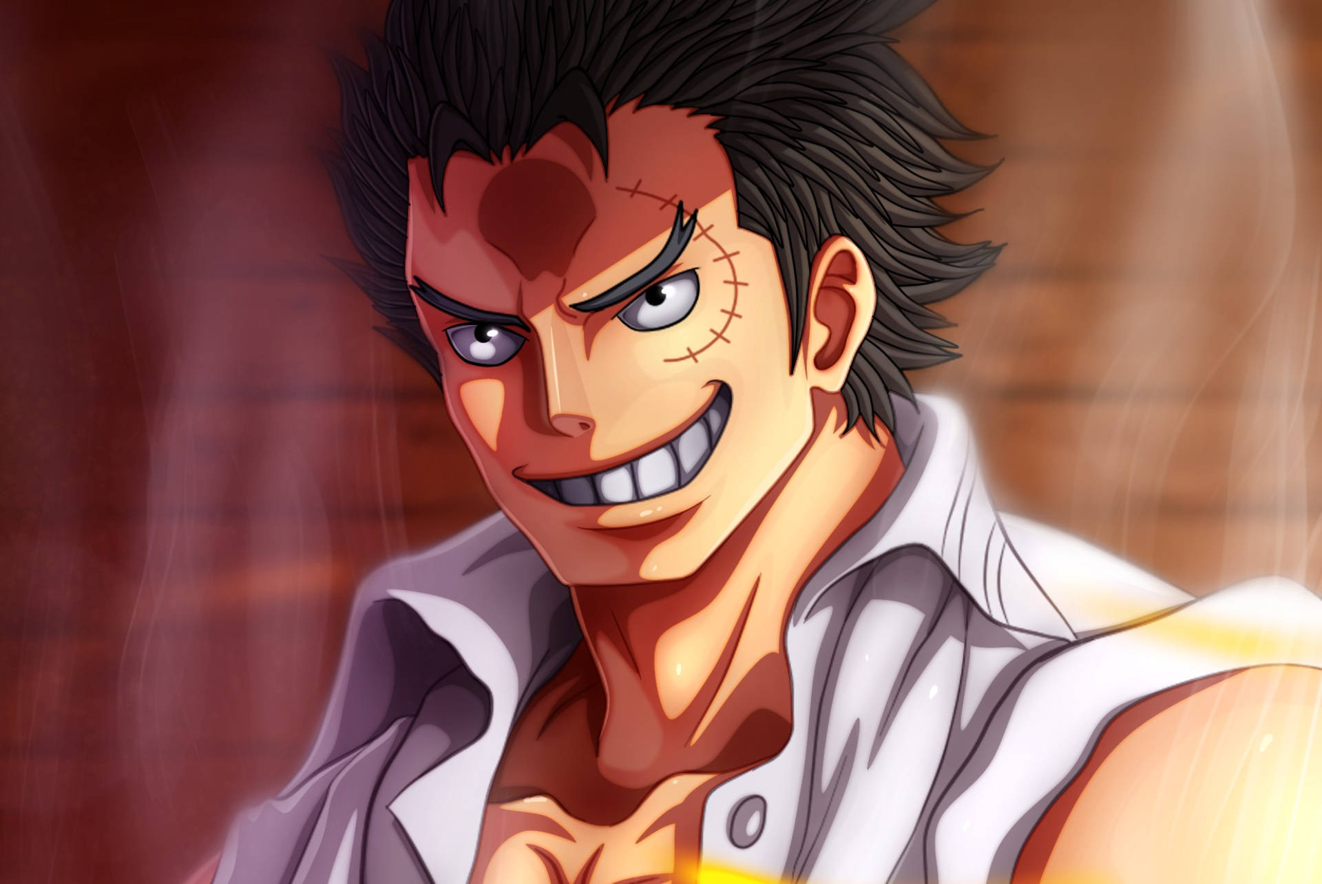 The Hero Of The Marine, Monkey D Garp In Full Strength.