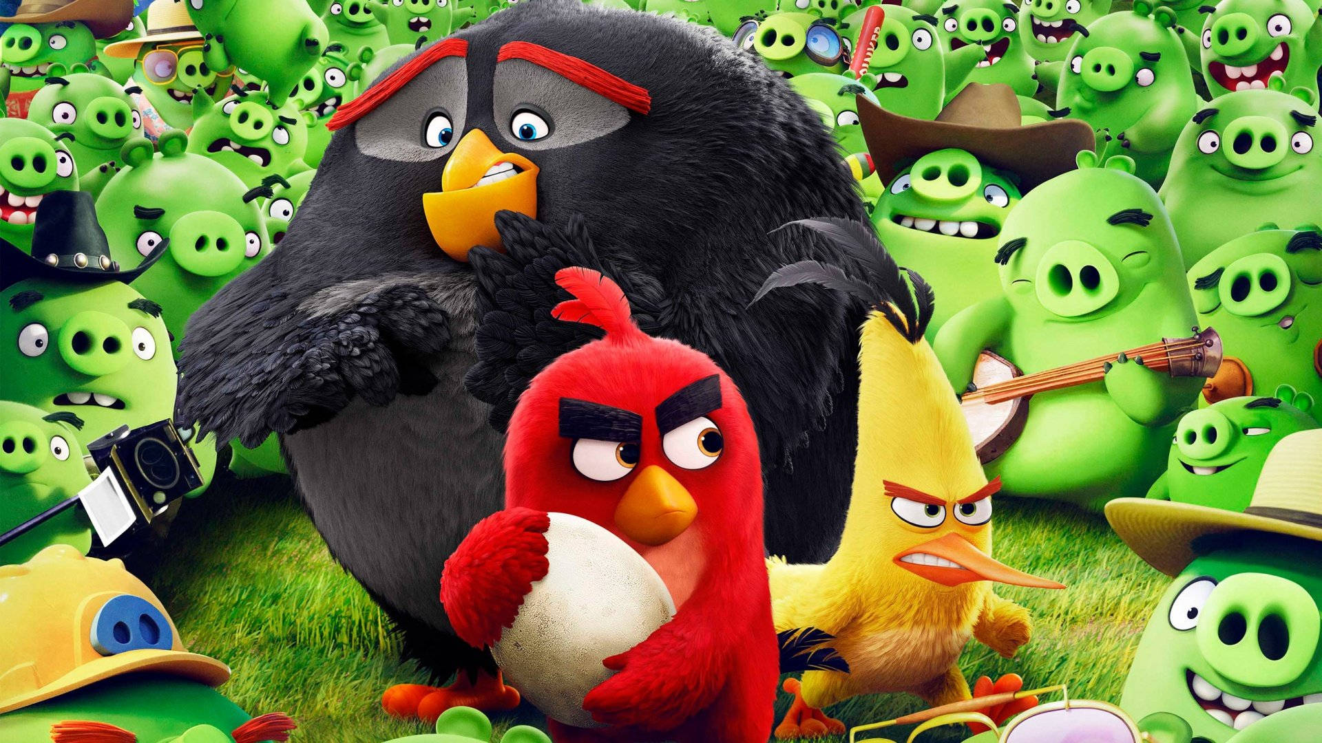 The Heroes From The Angry Birds Movie Background