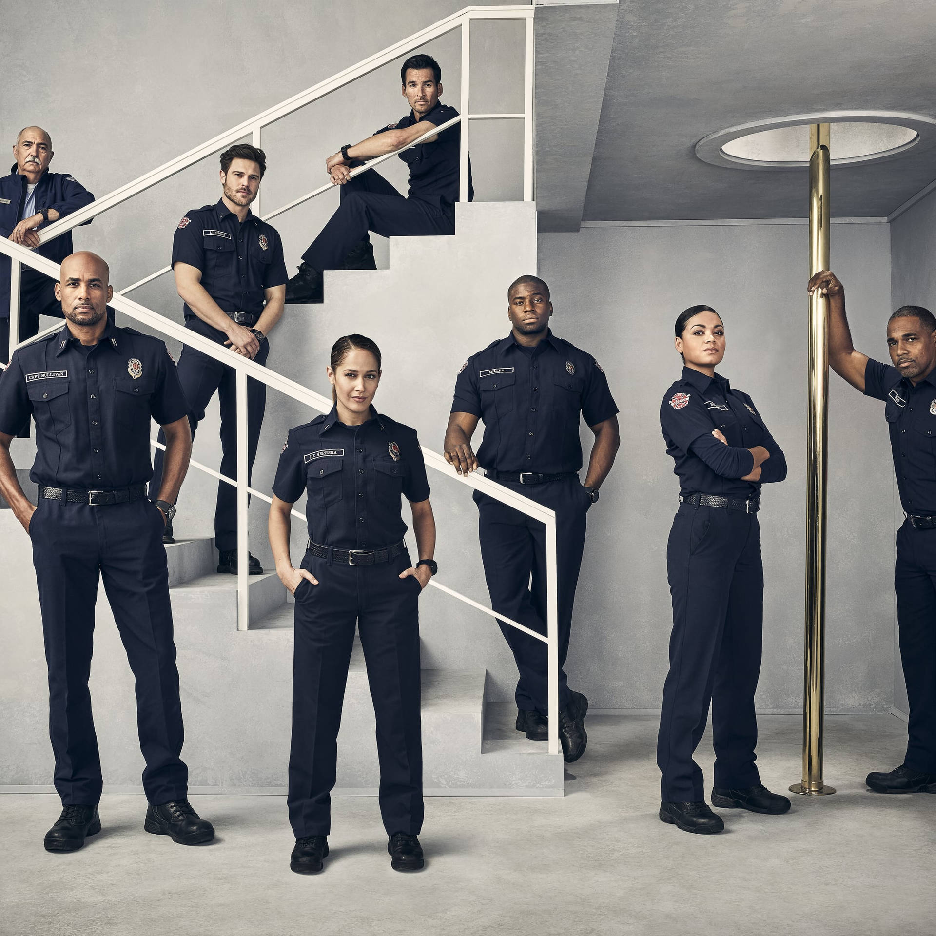 The Heroic Firefighters Of Station 19 Background