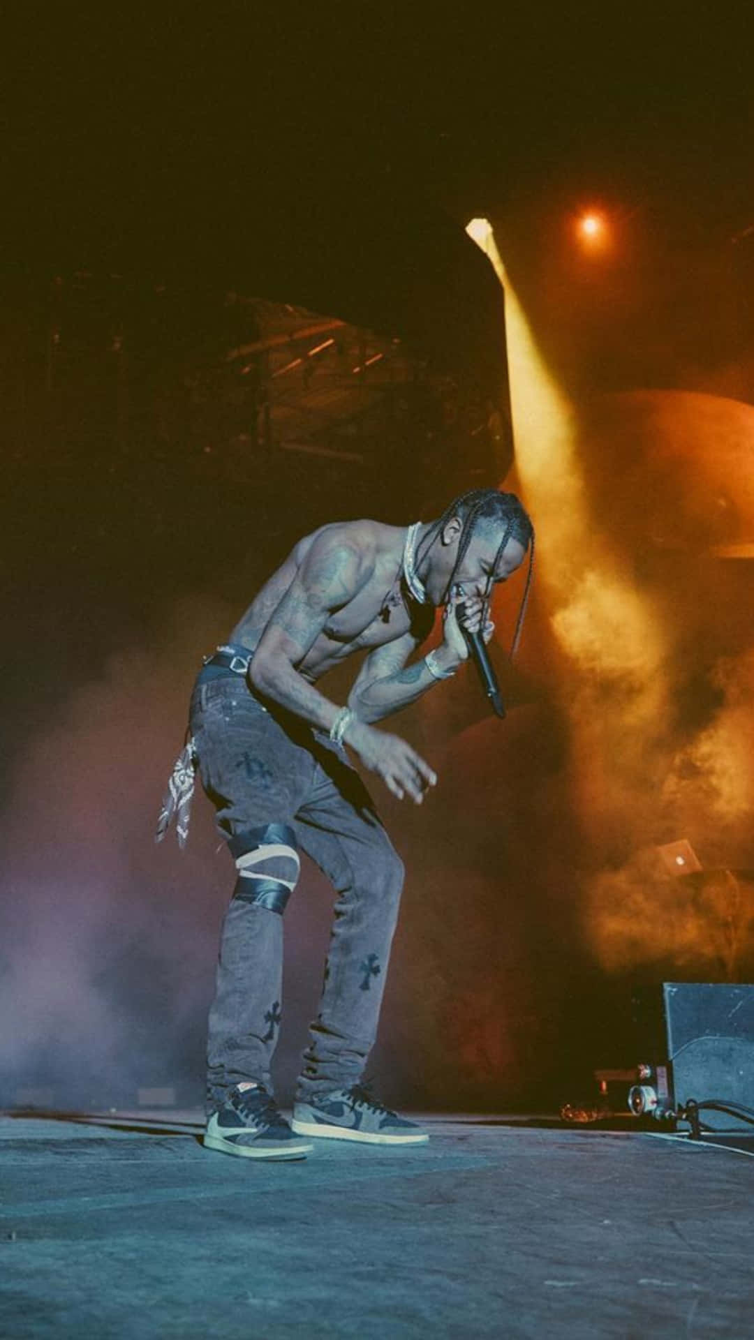 The High Energy Of A Travis Scott Concert Background