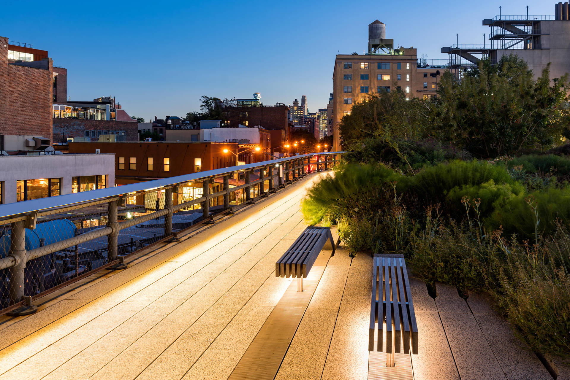 The High Line At Night Background