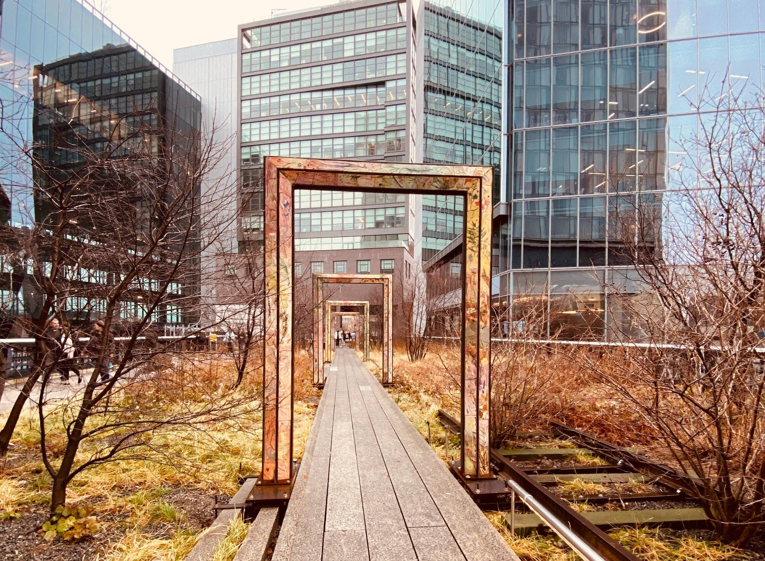 The High Line During Autumn Background