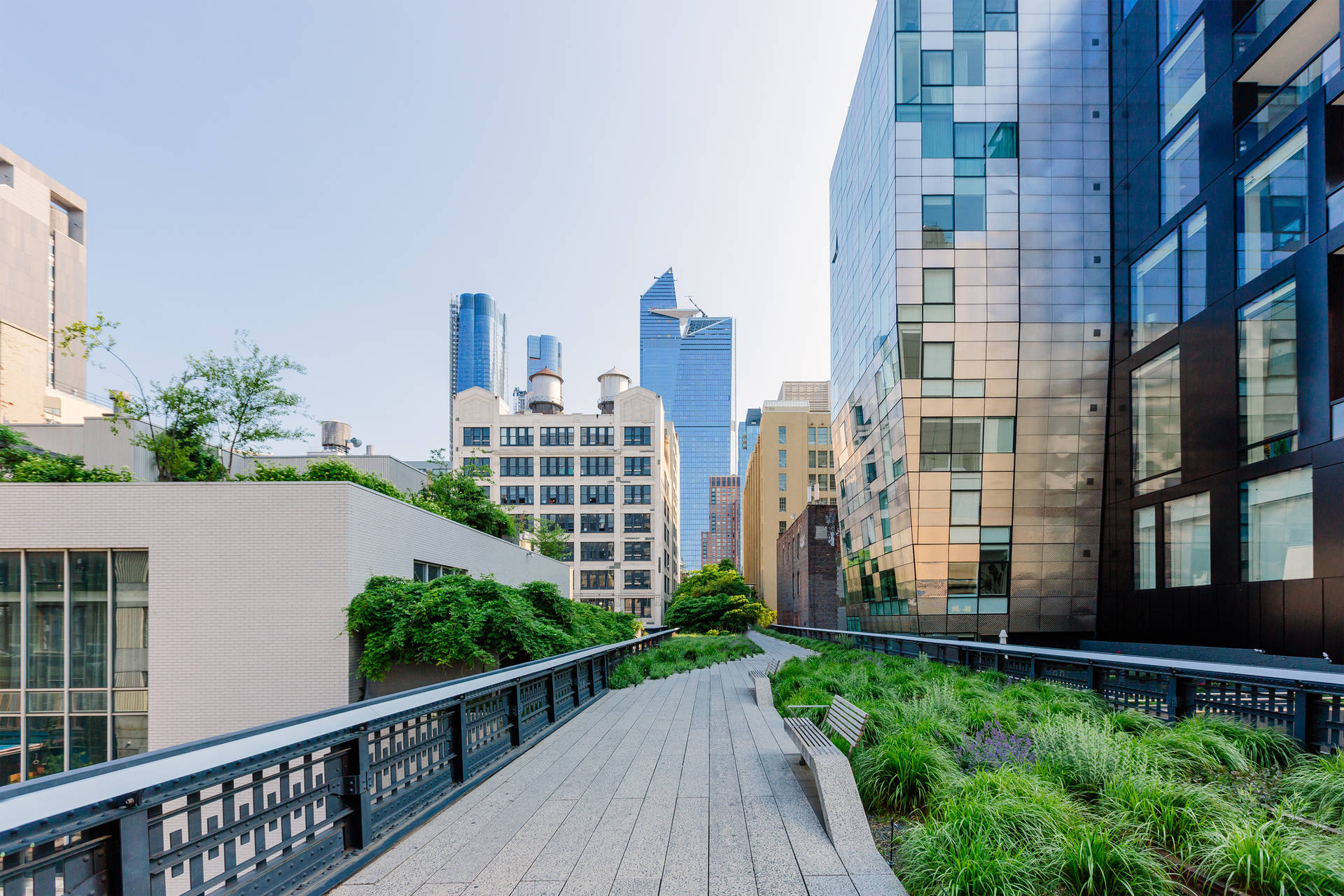 The High Line New York Cityscape Background