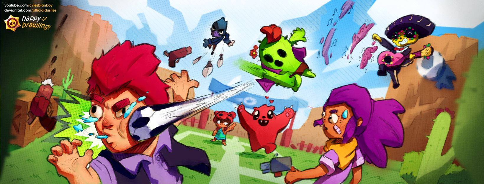 The High-stakes Fight Of The Brawl Stars Brawlers! Background