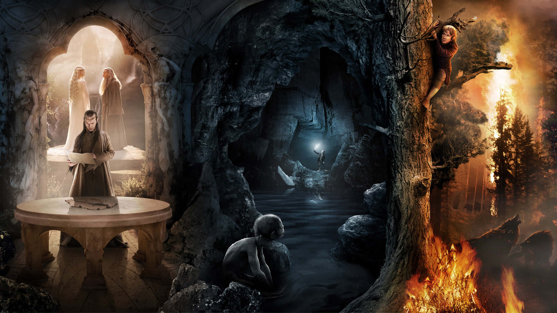 The Hobbit Epic Adventure Collage