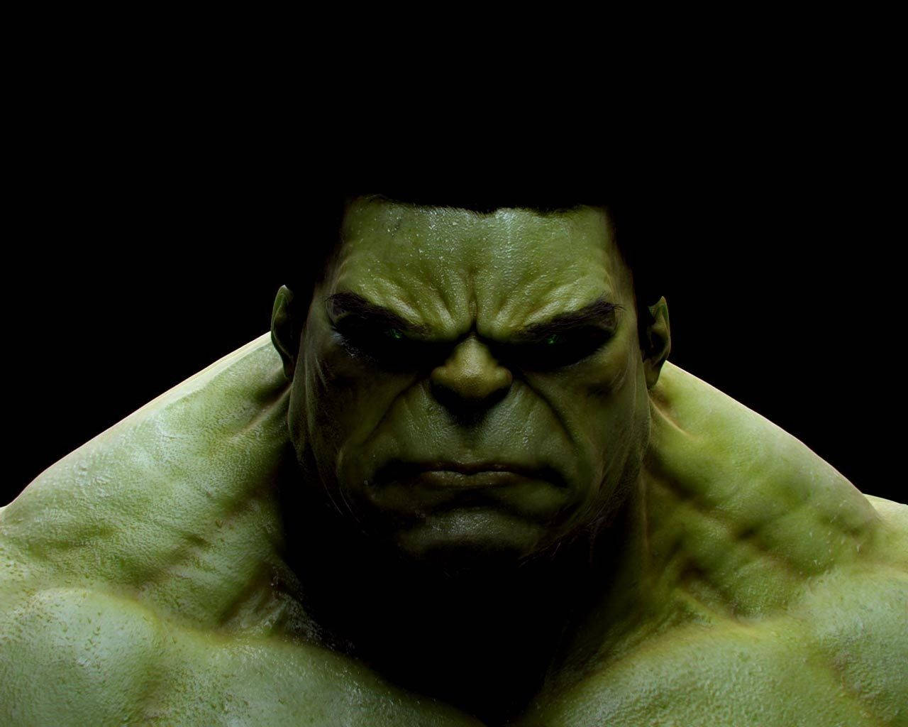 The Hulk In Black Background Background