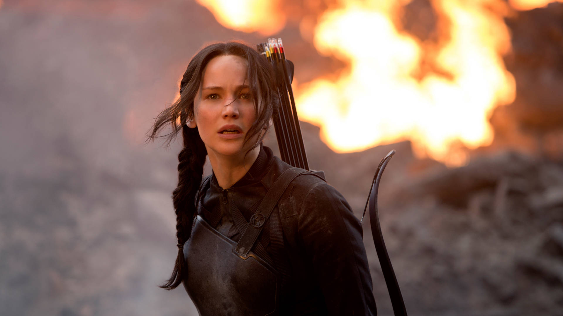 The Hunger Games Katniss Focus Shot Background