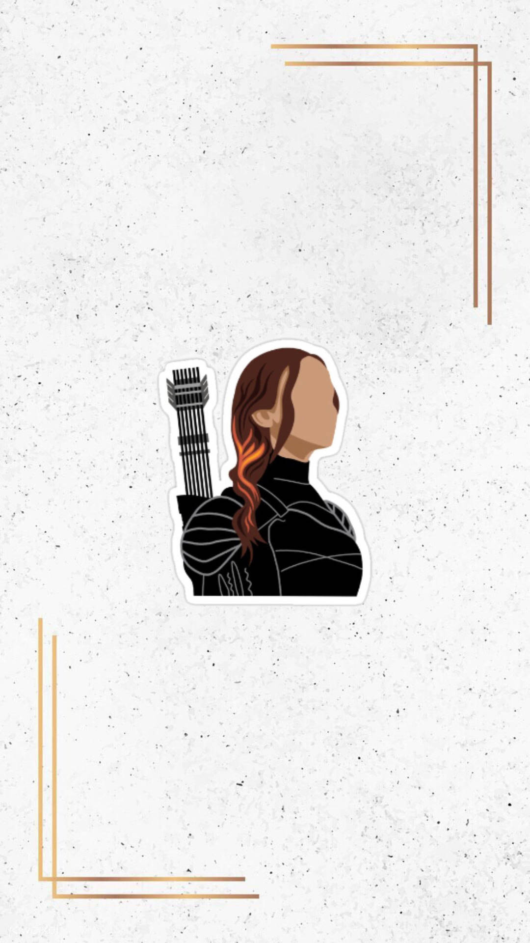 The Hunger Games Katniss Sticker Background