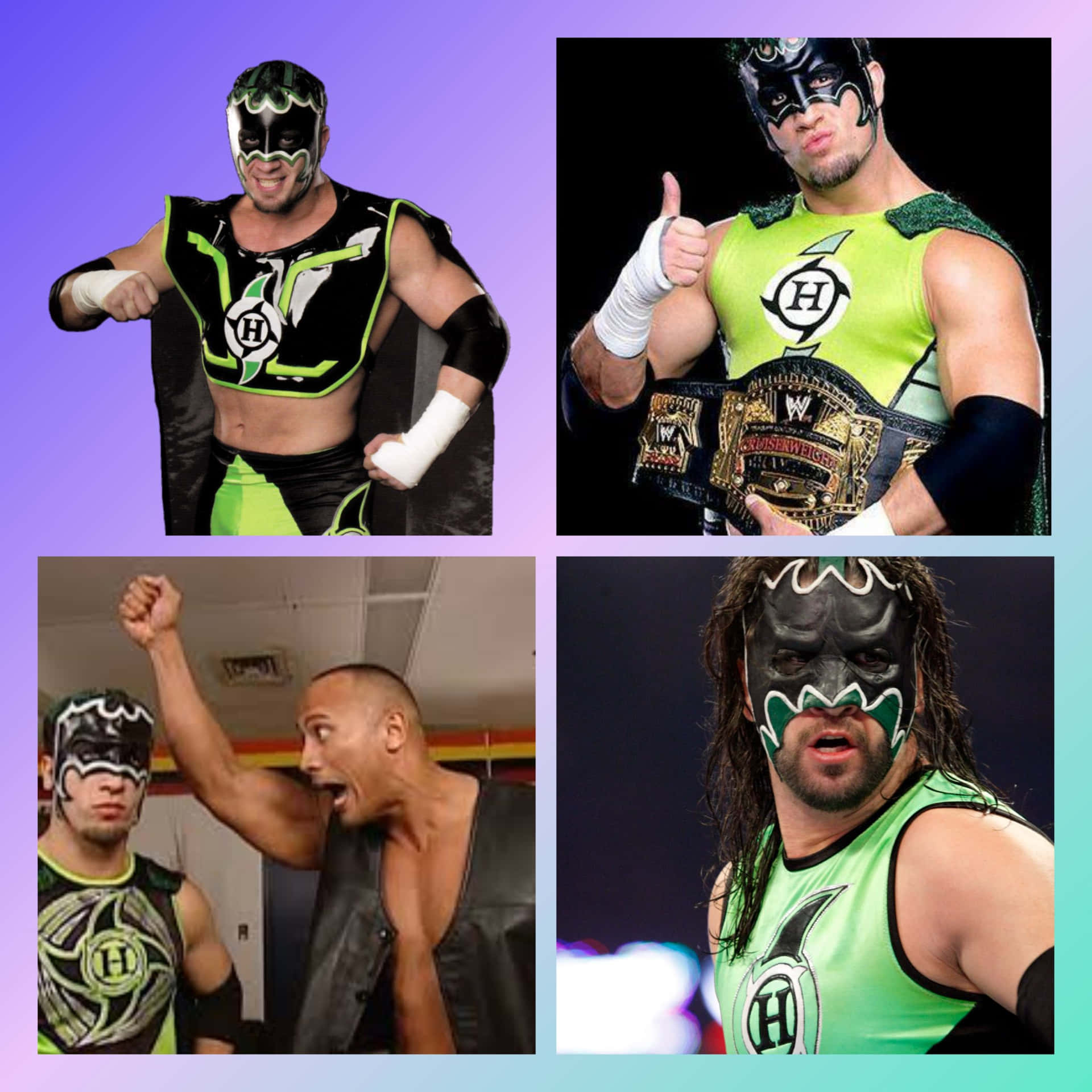 The Hurricane Four Grids Collage Background