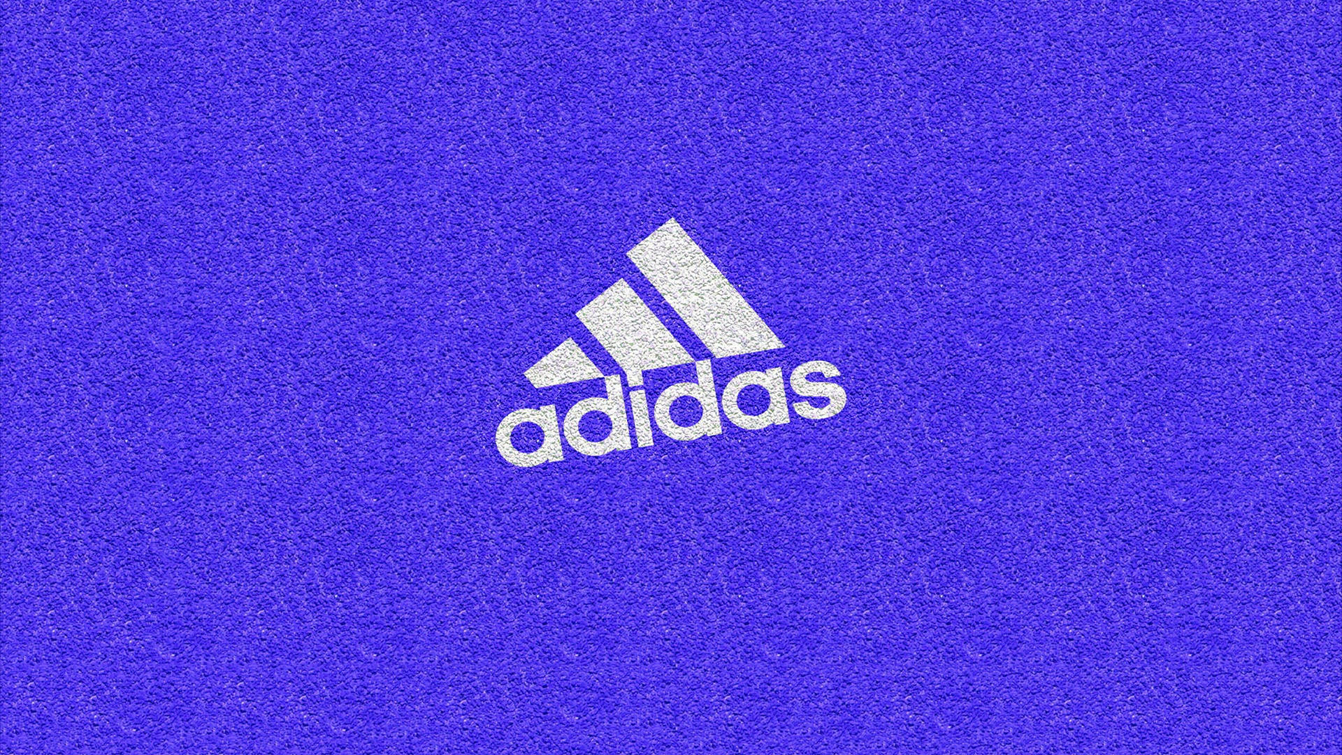 The Iconic Adidas Logo In Purple Background