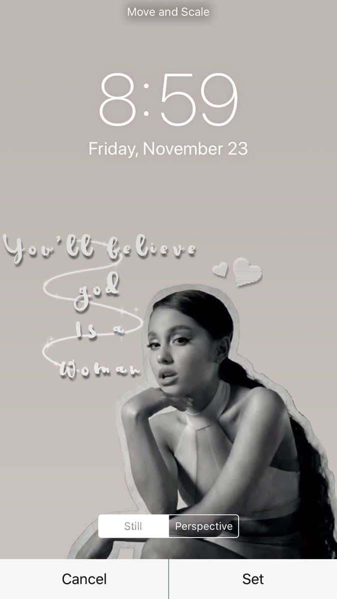 The Iconic Aesthetic Of Ariana Grande Background