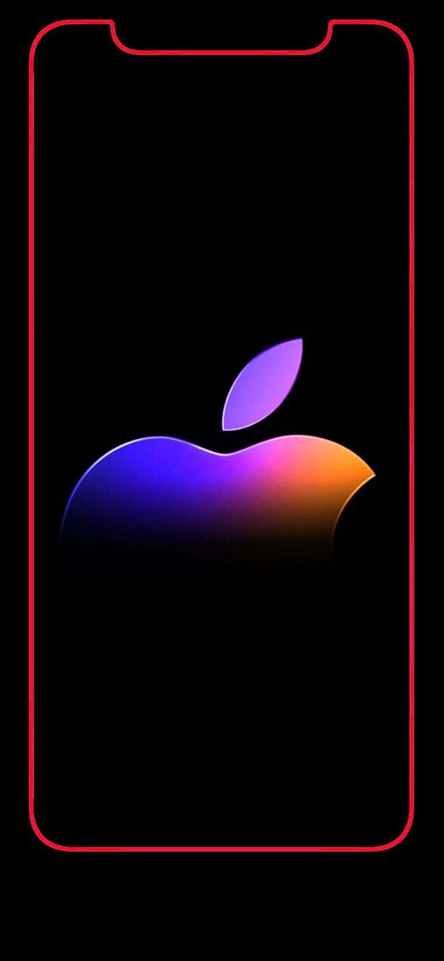 The Iconic Apple Logo Featuring On The Back Of The Iphone X