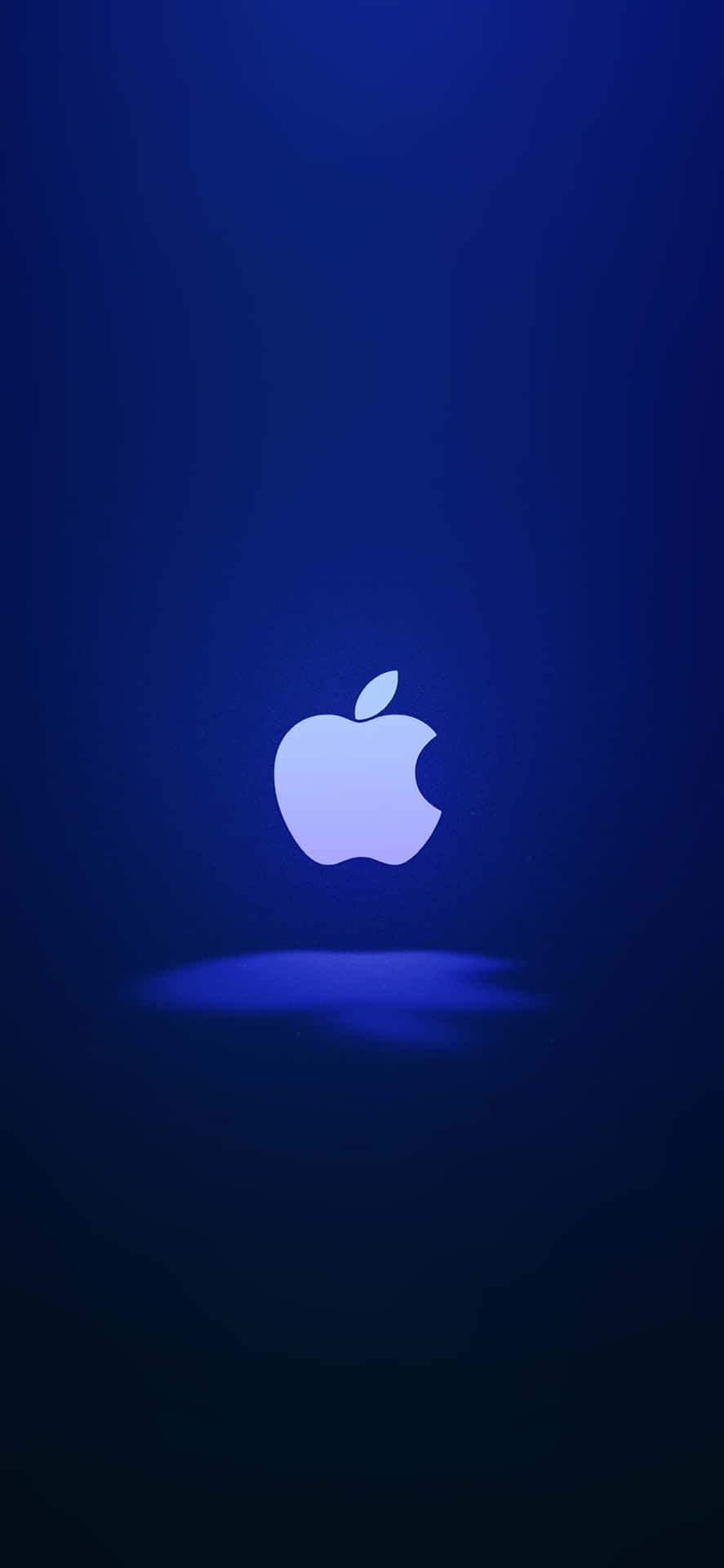 The Iconic Apple Logo On An Iphone X Background