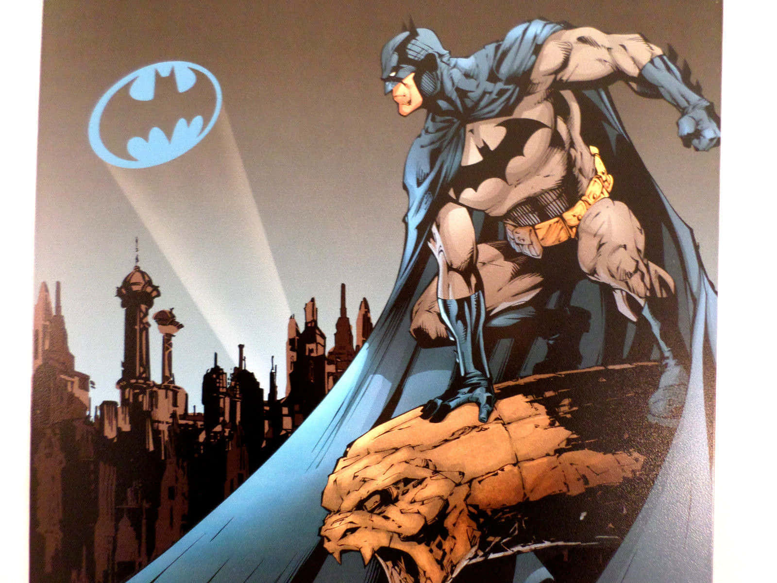 The Iconic Bat Signal In Gotham's Sky