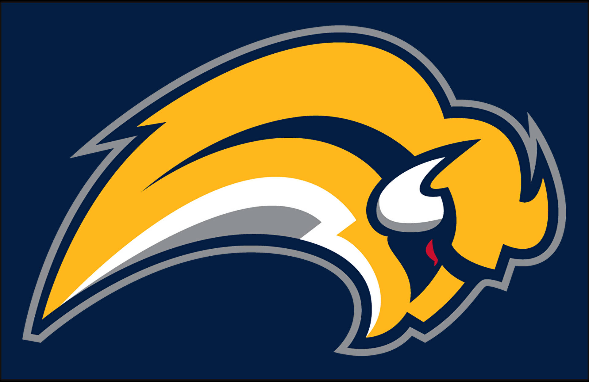 The Iconic Blue Buffalo Sabres Logo Background