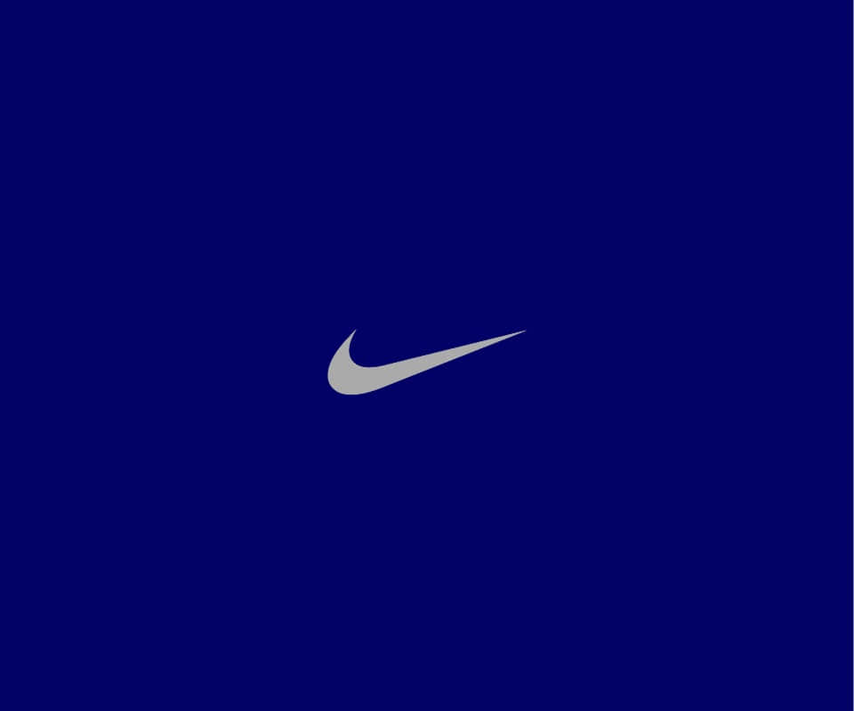The Iconic Blue Nike Logo Background