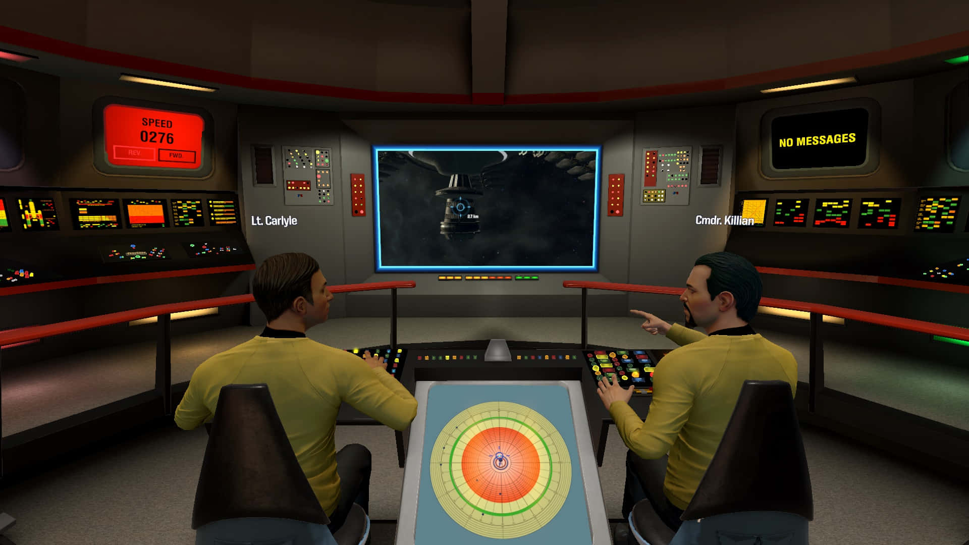 The Iconic Bridge Of The Uss Enterprise